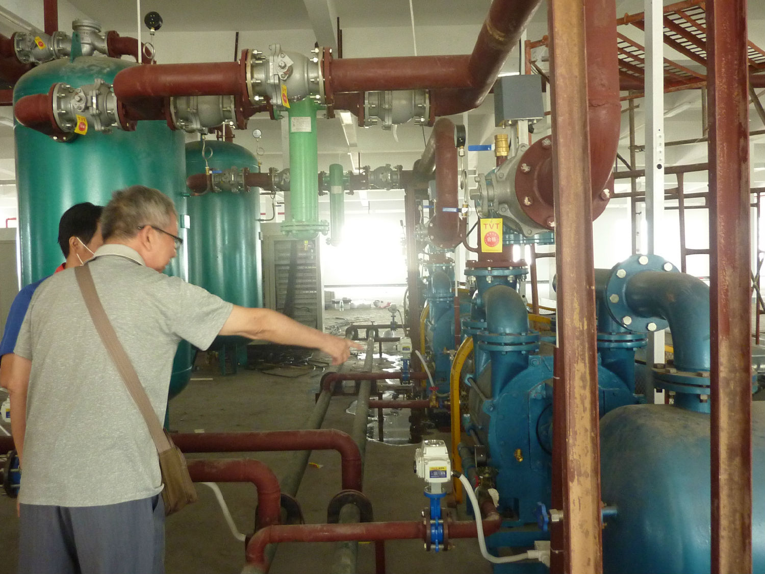 電池水環(huán)真空泵使用現場